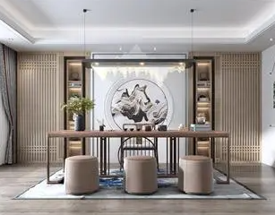 中堂镇新中式风格茶室如何规划设计